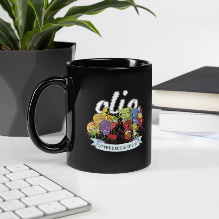 Battle Of 710 Black Glossy Mug