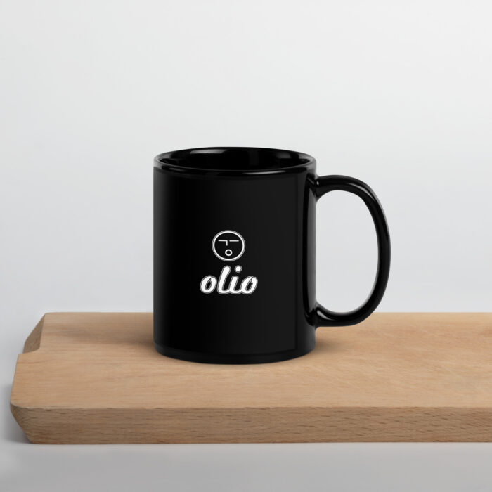 Olio Black Glossy Mug