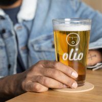 Simple Olio Shaker pint glass