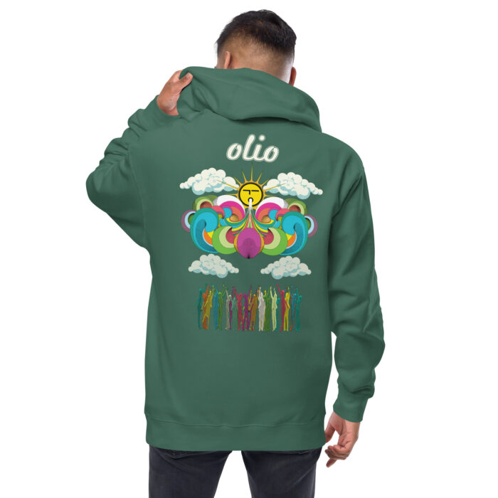 Olio Sun Smoke Fleece Zip Hoodie - Image 2