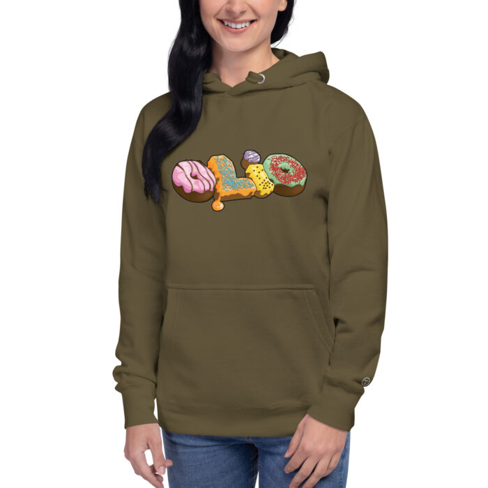 Donuts Olio Unisex Pullover Hoodie - Image 3
