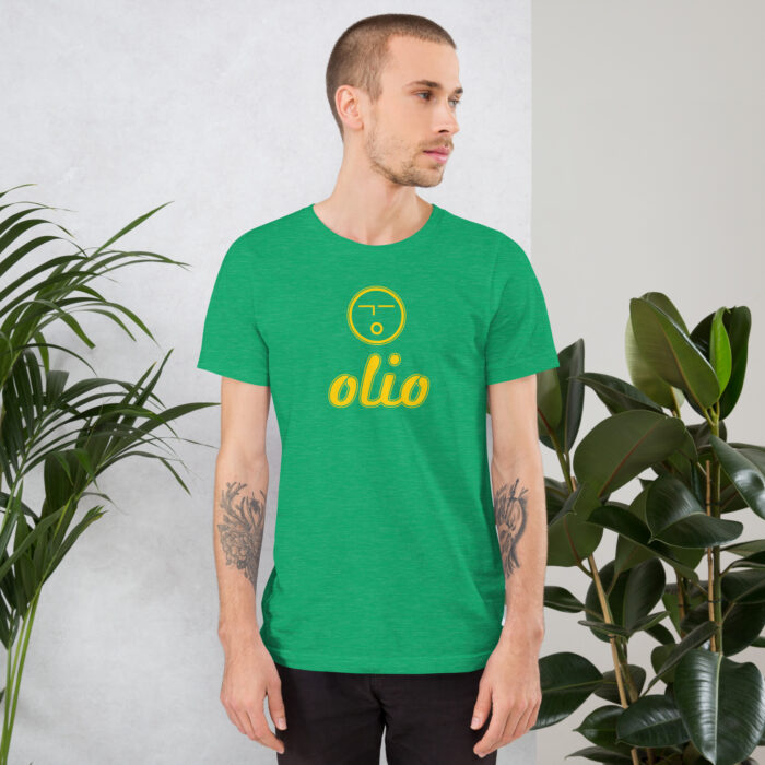 Basic Olio Unisex t-shirt (green x yellow)