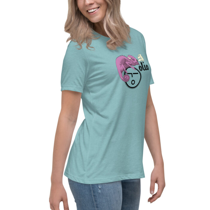 Bisomeleon in Pink Women's Relaxed T-Shirt - Image 3