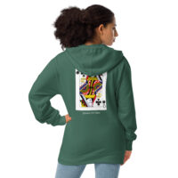 Queen Of Dabs Unisex fleece zip up hoodie - Image 4