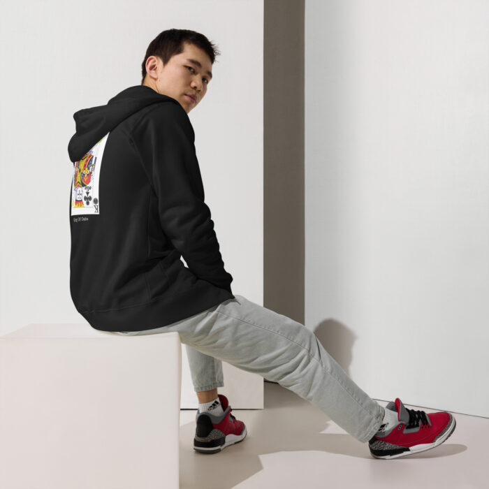 King Of Dabs Unisex fleece zip up hoodie (Independent trading co)