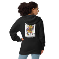 Queen Of Dabs Unisex fleece zip up hoodie