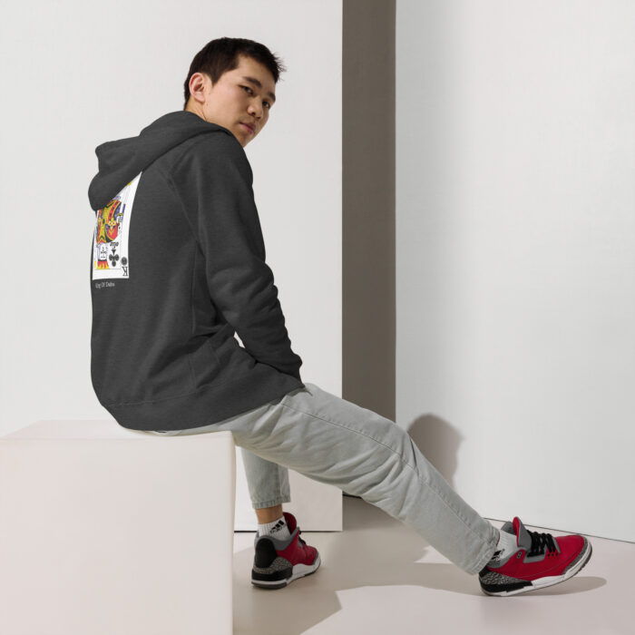 King Of Dabs Unisex fleece zip up hoodie (Independent trading co) - Image 13