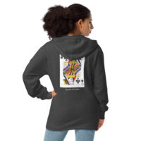 Queen Of Dabs Unisex fleece zip up hoodie - Image 3