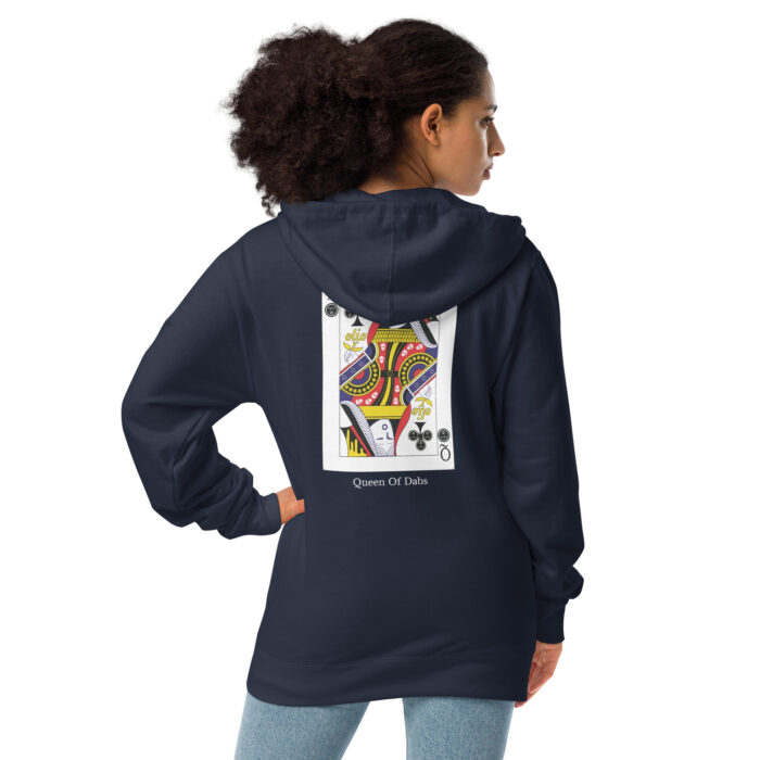 Queen Of Dabs Unisex fleece zip up hoodie - Image 2